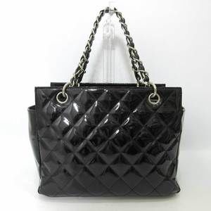 Chanel Black Matelasse Bag Chain Silver Metal